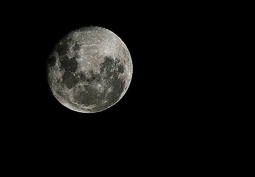 Full moon from space